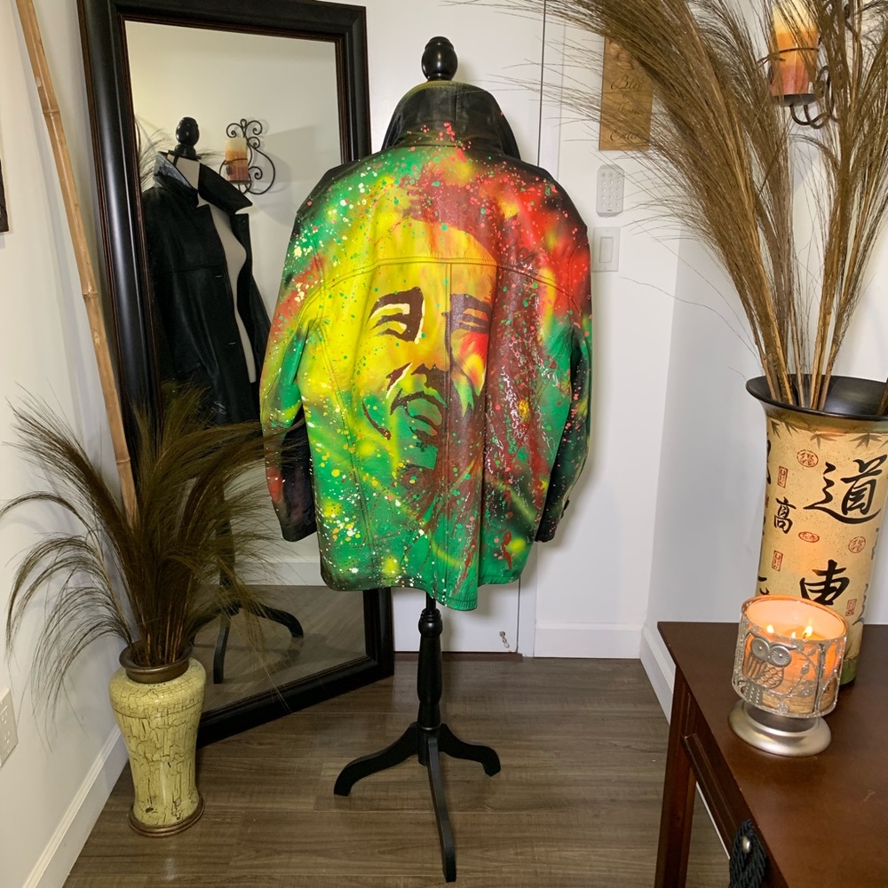 Custom Men’s Merino International Leather Coat - Picture 2 of 8